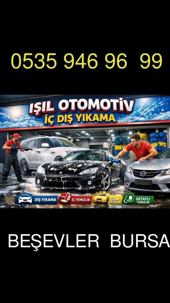 oto yıkama ışıl otomotiv ışıl oto Bursa iç dış yıkama cila uygulama - 2
