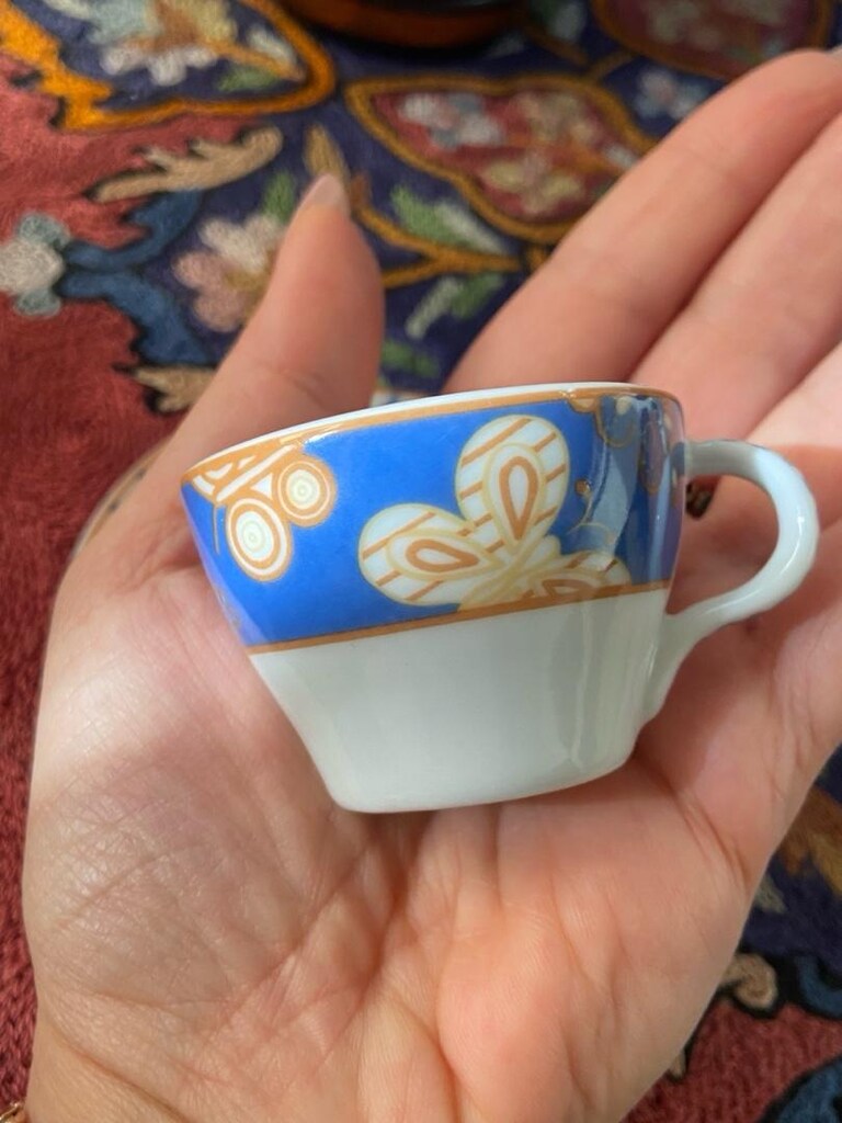 Vintage Danimarka Minyatür Porselen Fincan - 8