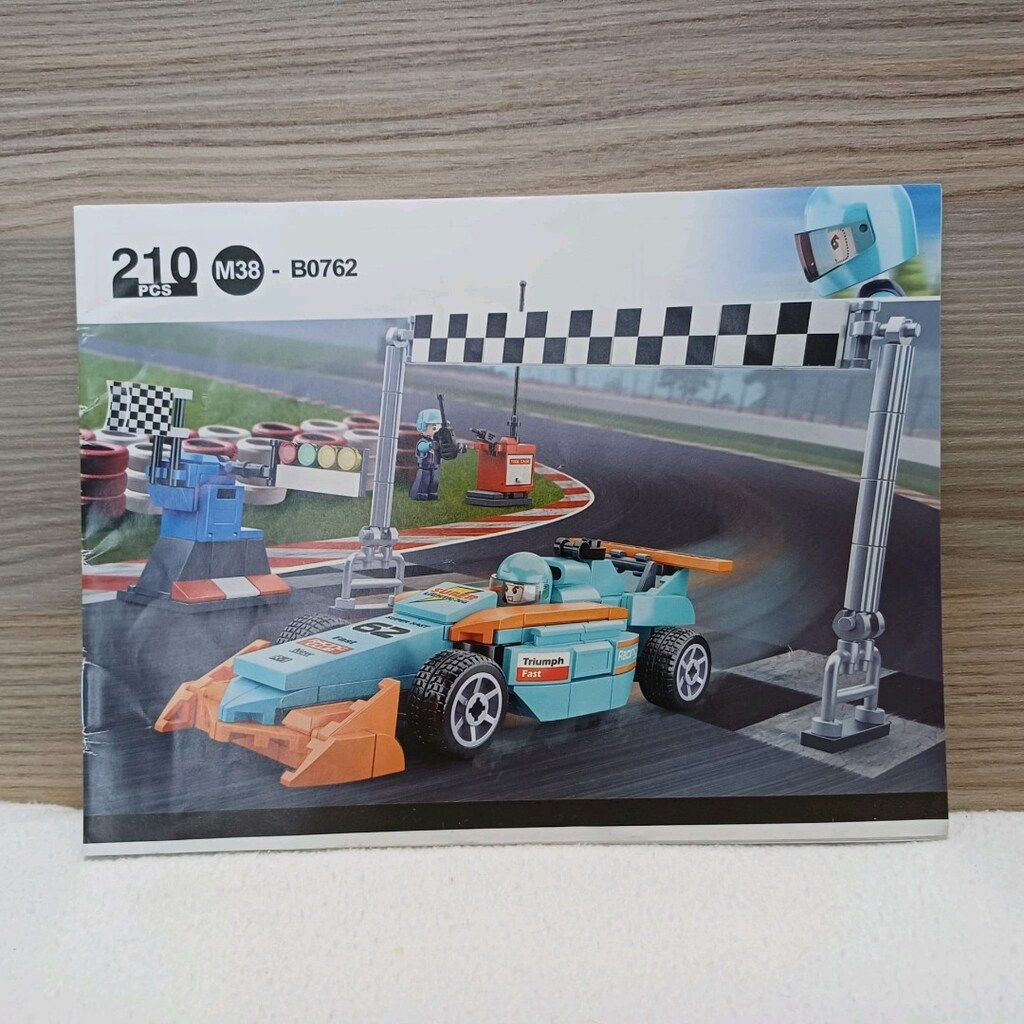Sluban F1 Yarış Arabası Lego Seti – 210 Parça Tam Eksiksiz Kitapçıklı - 14