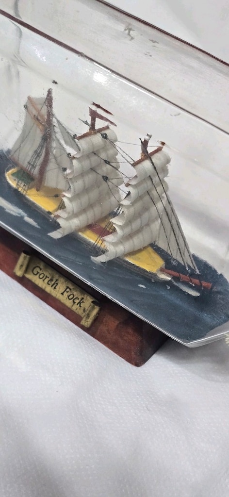 Corch Fock Cam Şişe İcinde Yelkenli Femi Maketi Alman Etitim Gemisi - 4