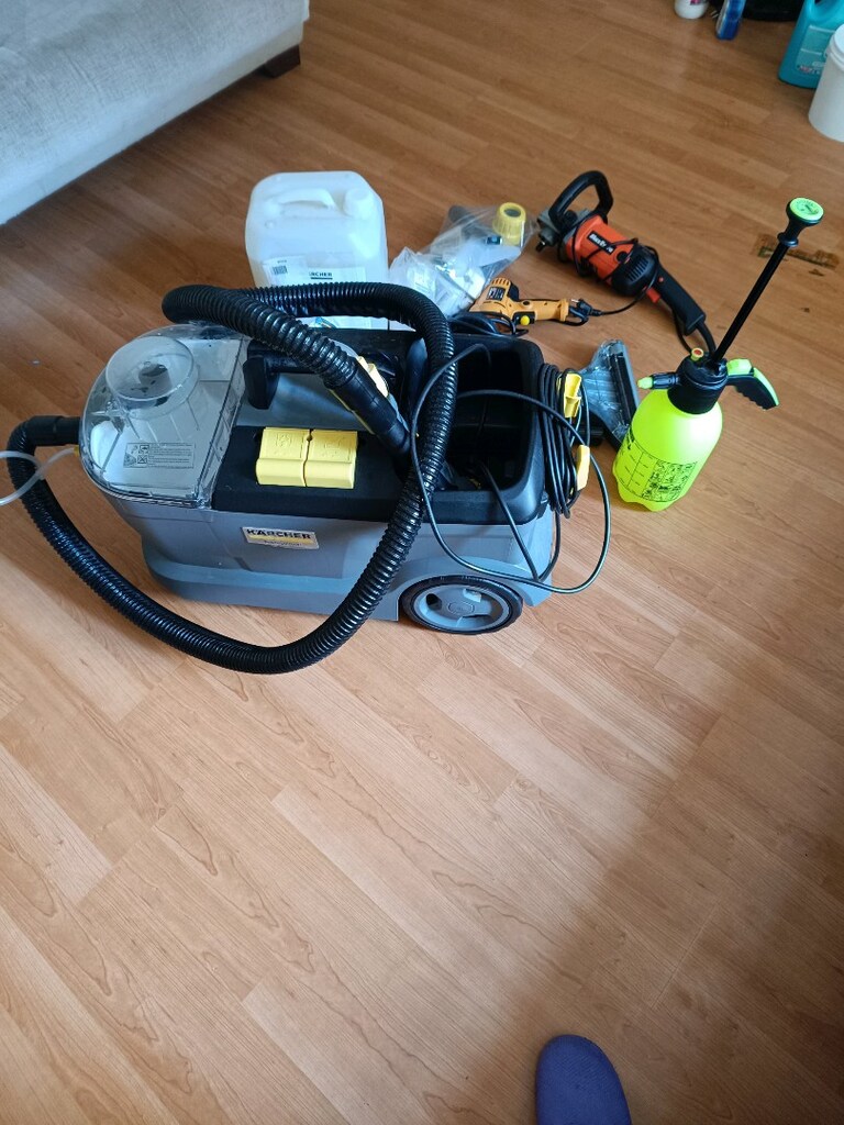 karcher koltuk yıkama makinası ikintane fırça makinasi deterjan komple