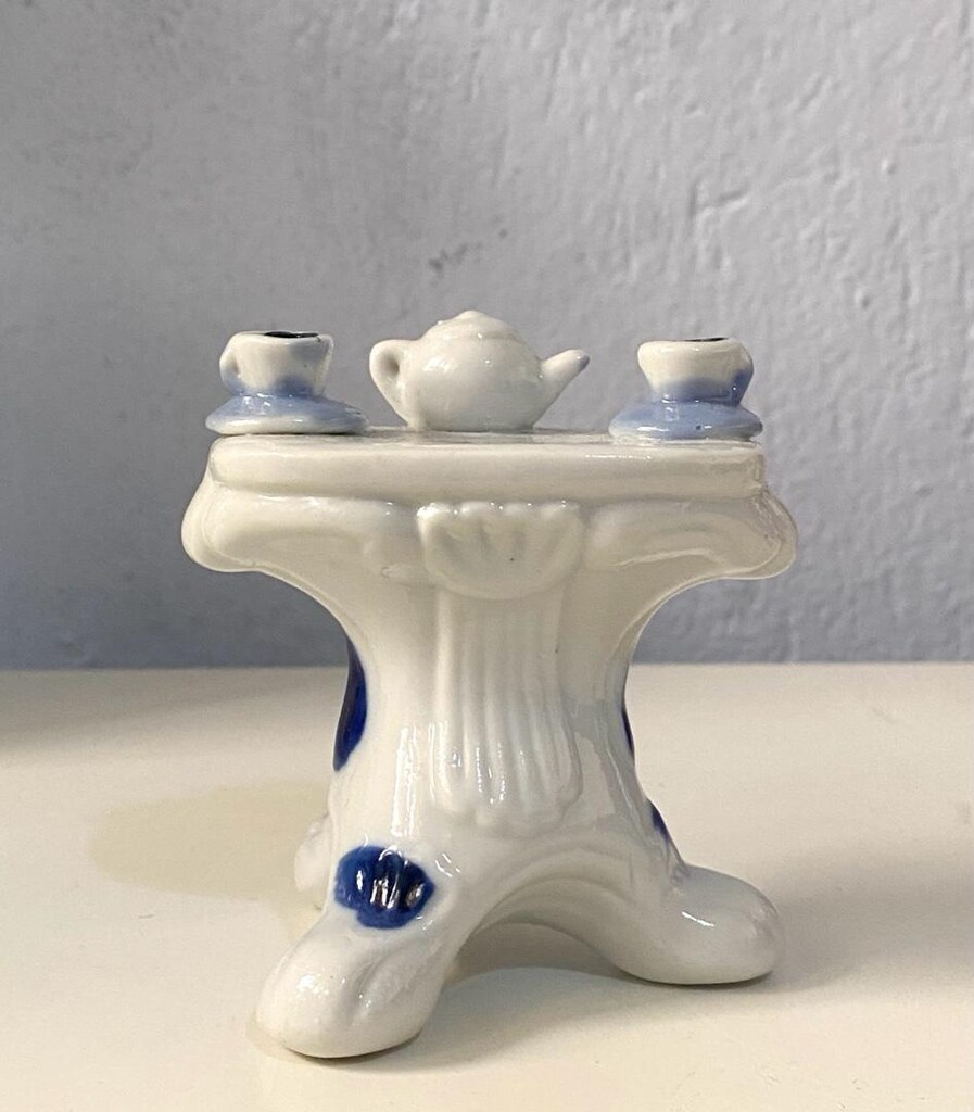 Vintage Kahvaltı Masası Formlu Porselen Biblo - 13
