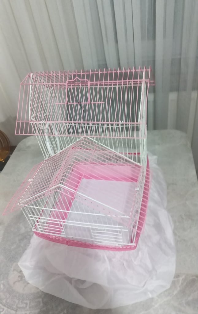 Pembe Beyaz Kuş Kafesi - 5
