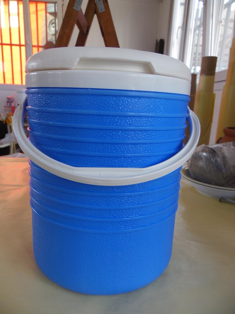 Kale musluklu soğuk su termosu 6 litre-mavi-piknik-kamp- - 8