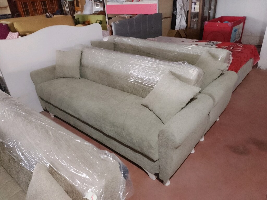Sıfır Yeni Döşeme Çiftli Kanepe Çekyat Koltuk Takımları - 2