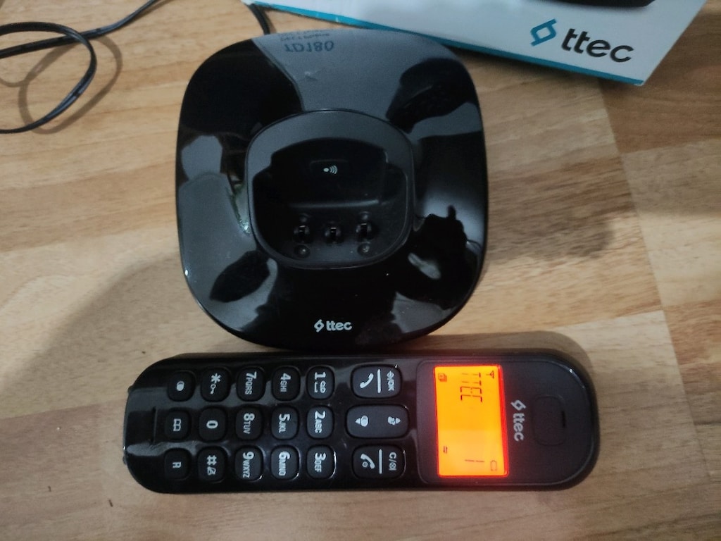 TELSİZ TELEFON TD180 TTEC TELEFON- (SİYAH) SIFIR KUTULU ( PİLSİZ ) - 2