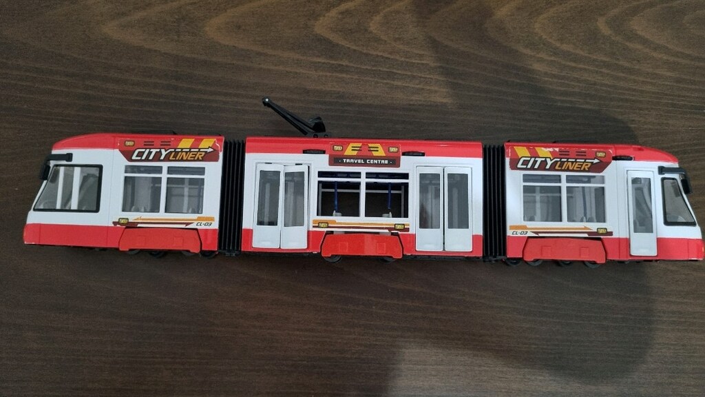Dickie Toys Dickie Şehir Express Tramvayı - Kırmızı, 46cm - 3