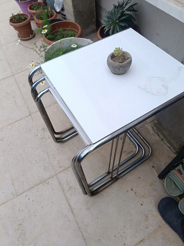 Beyaz Sehpa Takımı 3 lu - 3