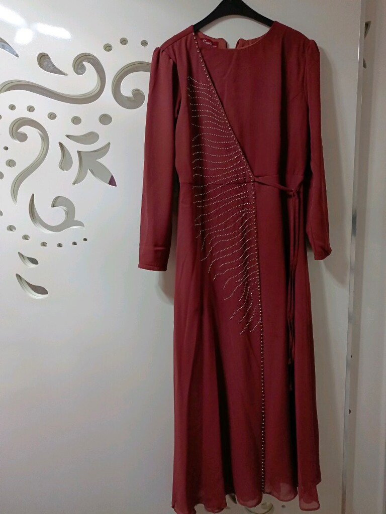 Şifon abiye elbise - 11