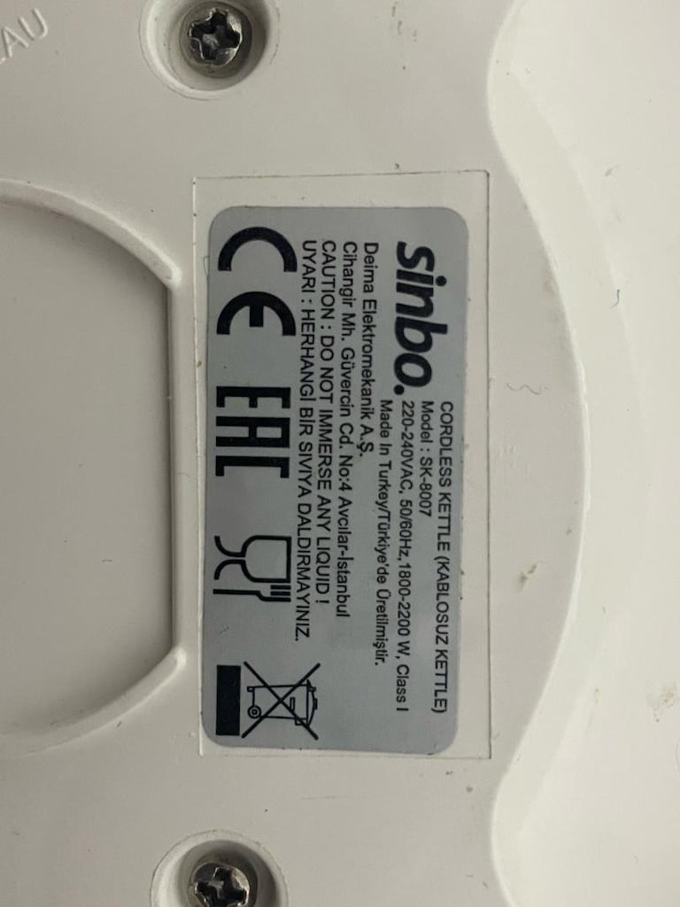 Sinbo Beyaz Kettle - 3
