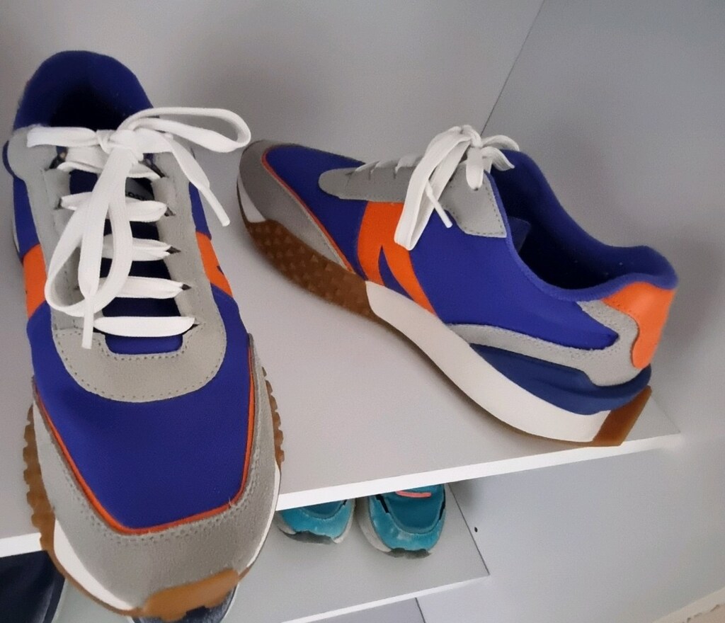 Lacoste SPORT L-Spin Deluxe Erkek gri mavi turuncu Sneaker 42 numara - 4