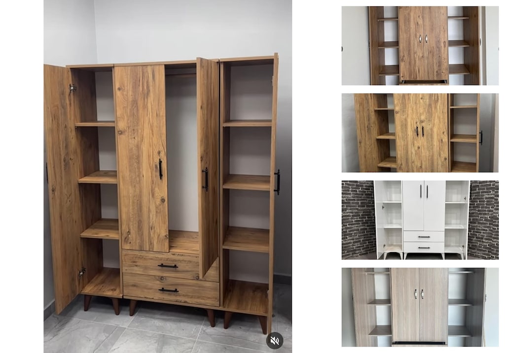 4 kapaklı elbise dolabı qoqofcmdup - 3