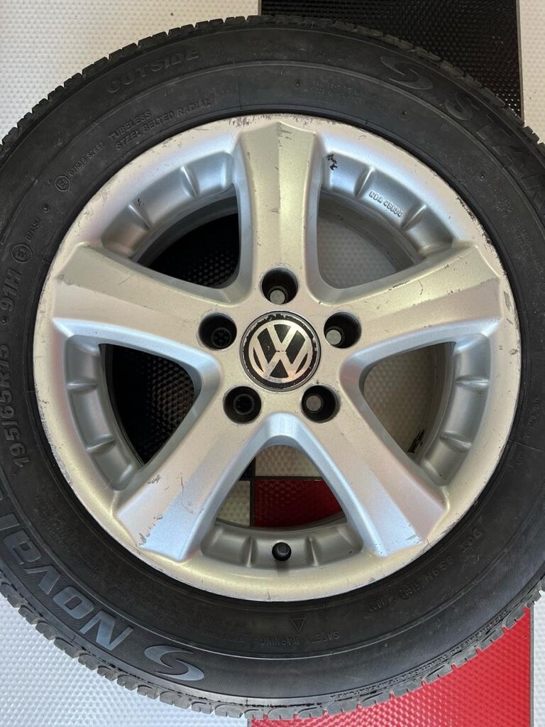 çıkma 15 jant lastik Passat cady Skoda Audi uyumlu kaynaksız tmz 5*112 - 3