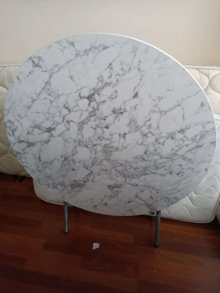 Büyük boy yuvarlak masa sağlam temiz kırık dökük asla yok çapı 100 cm - 2