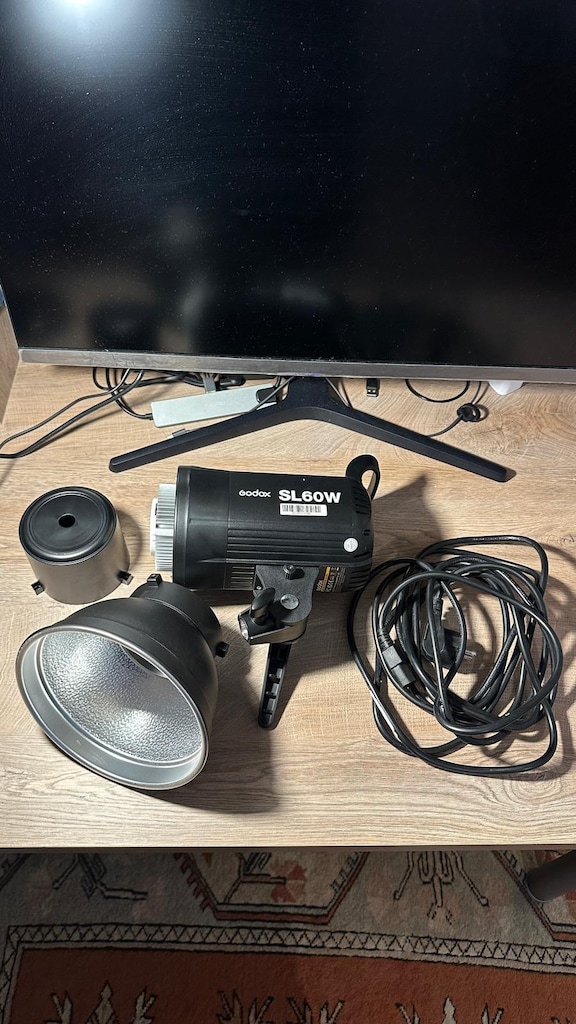 GODOX SL-60W LED VİDEO IŞIĞI + IŞIK AYAĞI + SOFTBOX - 8