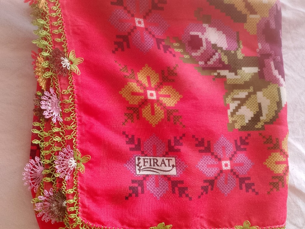 iğne oyası tülbent - 3