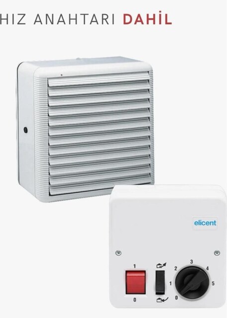 Elicent Vitro 12/300 Otomatik Çift Yönlü Cam/Duvar Tipi Fan