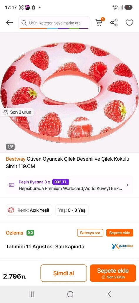 deniz simit şişme BEASWAY 119cm - 2
