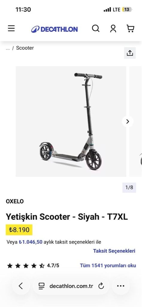 Sıfır sayılır OXELO scooter - 14