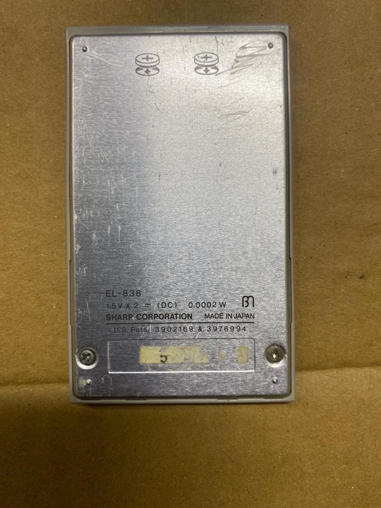 Vintage Sharp EL-838 ELSI Mate Japon Hesap Makinesi – Çalışır Durumda - 10