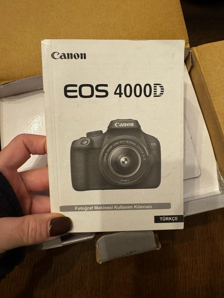 Canon EOS 4000D – 18-55 mm Lensli, Kutulu, Yedek Bataryalı - 5