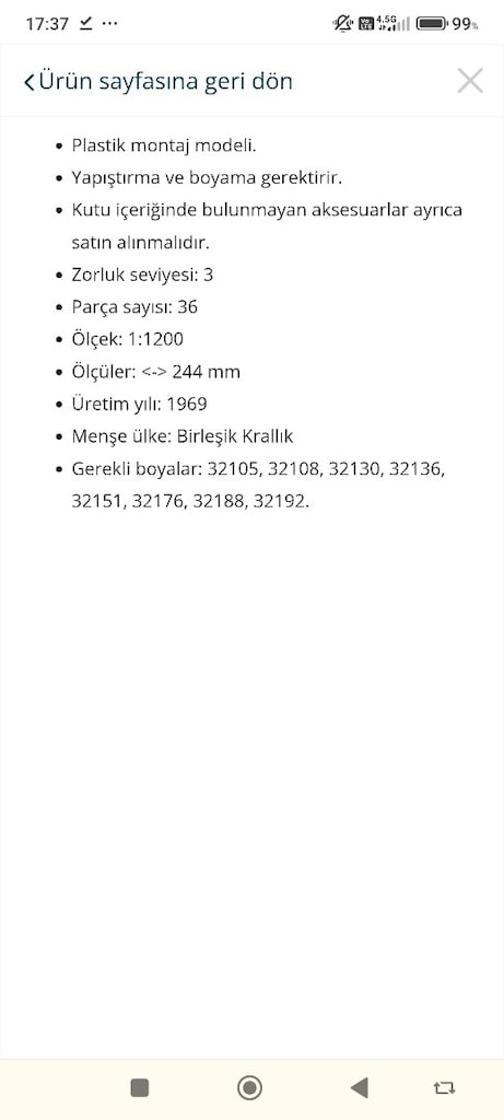 Revell Kraliçe Elizabeth 2 36 parçalı - 4