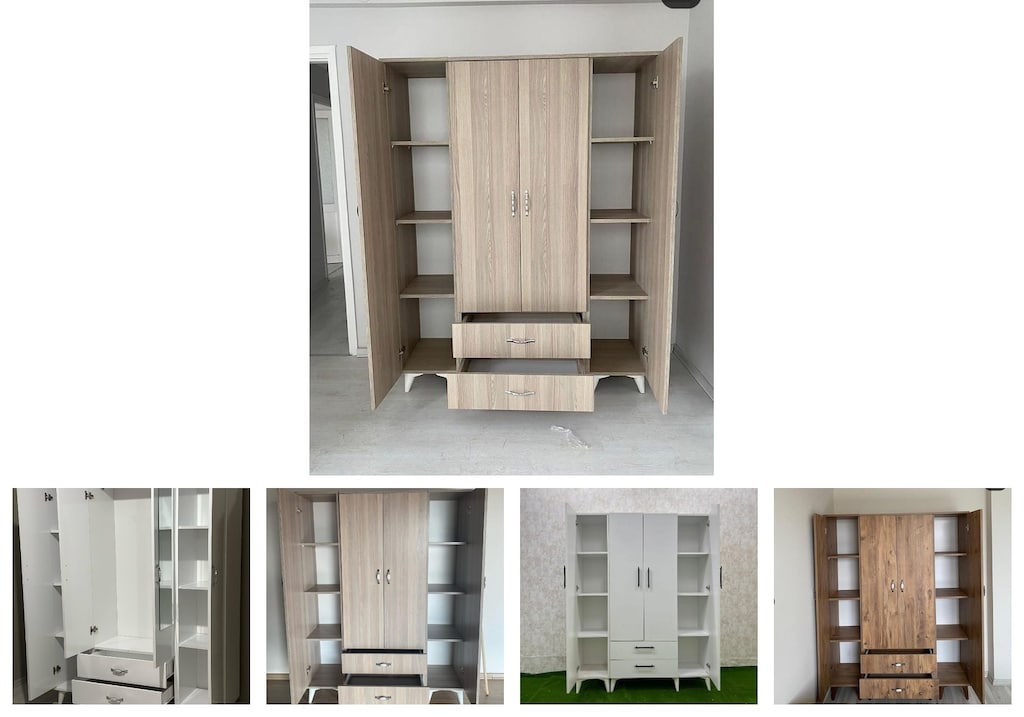 4 kapaklı elbise dolabı wenvgqohhf - 2