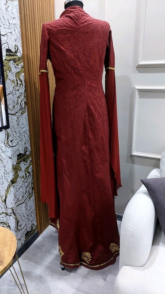 Kaftanlı bordo bindallı - 2