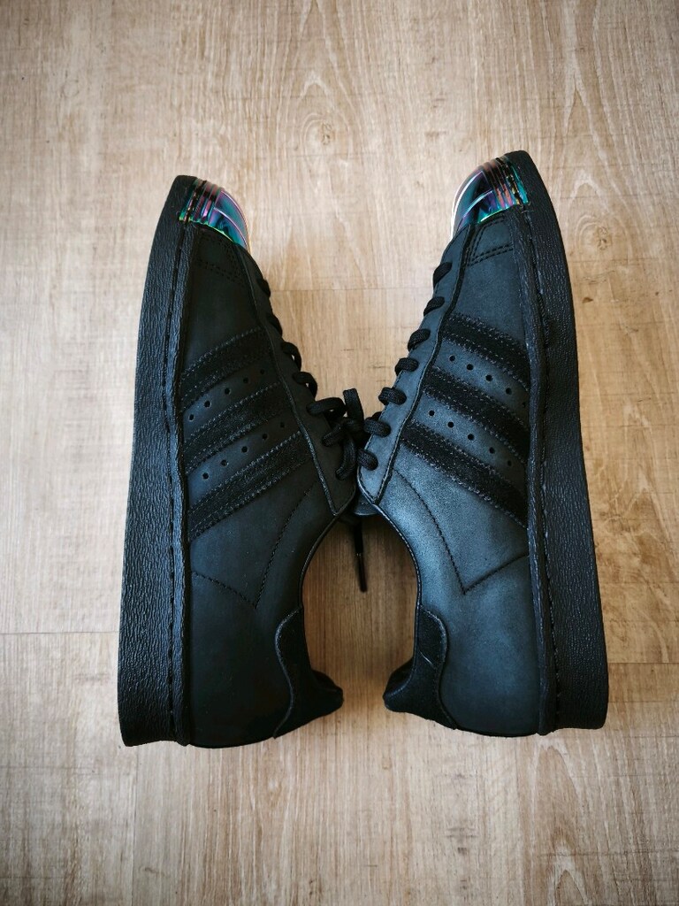 Orjinal sıfırdan farksız Adidas süperstar metal Toe nubuk deri 38.5 - 9