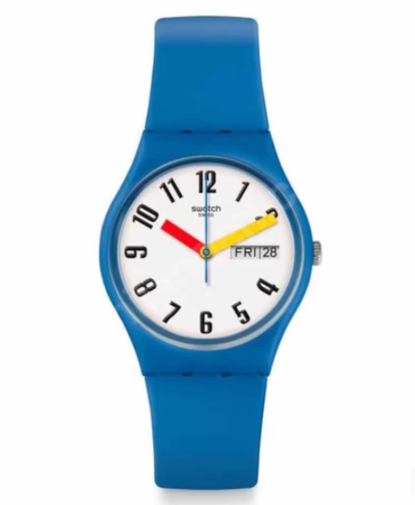 Swatch GS703 Mavi Plastik Slikon Kol Saati - 2