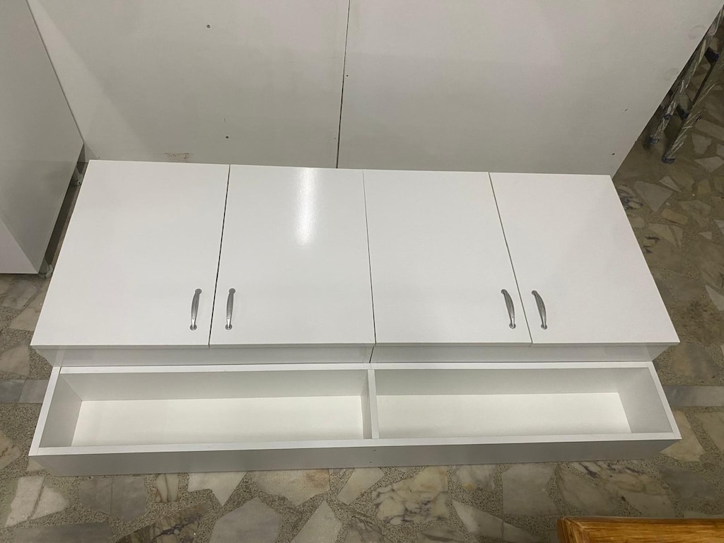 160 cm mutfak üst dolabı beyaz - 8