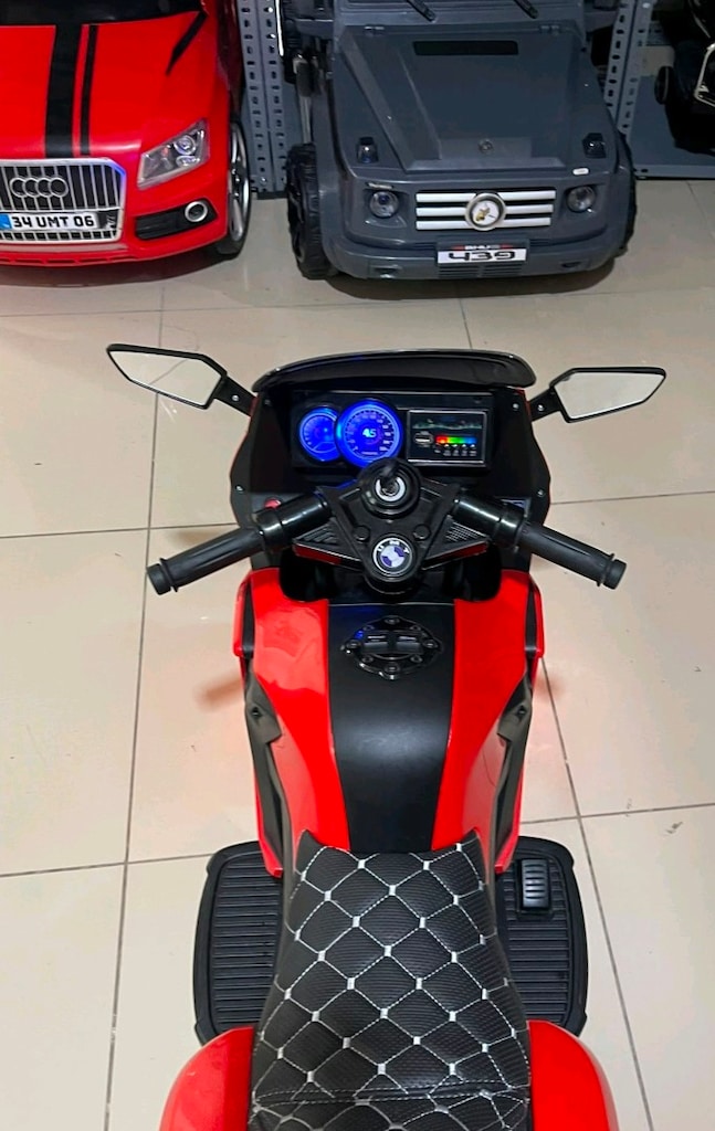 (AnkaCar çocuk oto galeri)2 MOTOR 12+12 LED MOTOR BİSİKLET AKÜLÜ ARABA - 7
