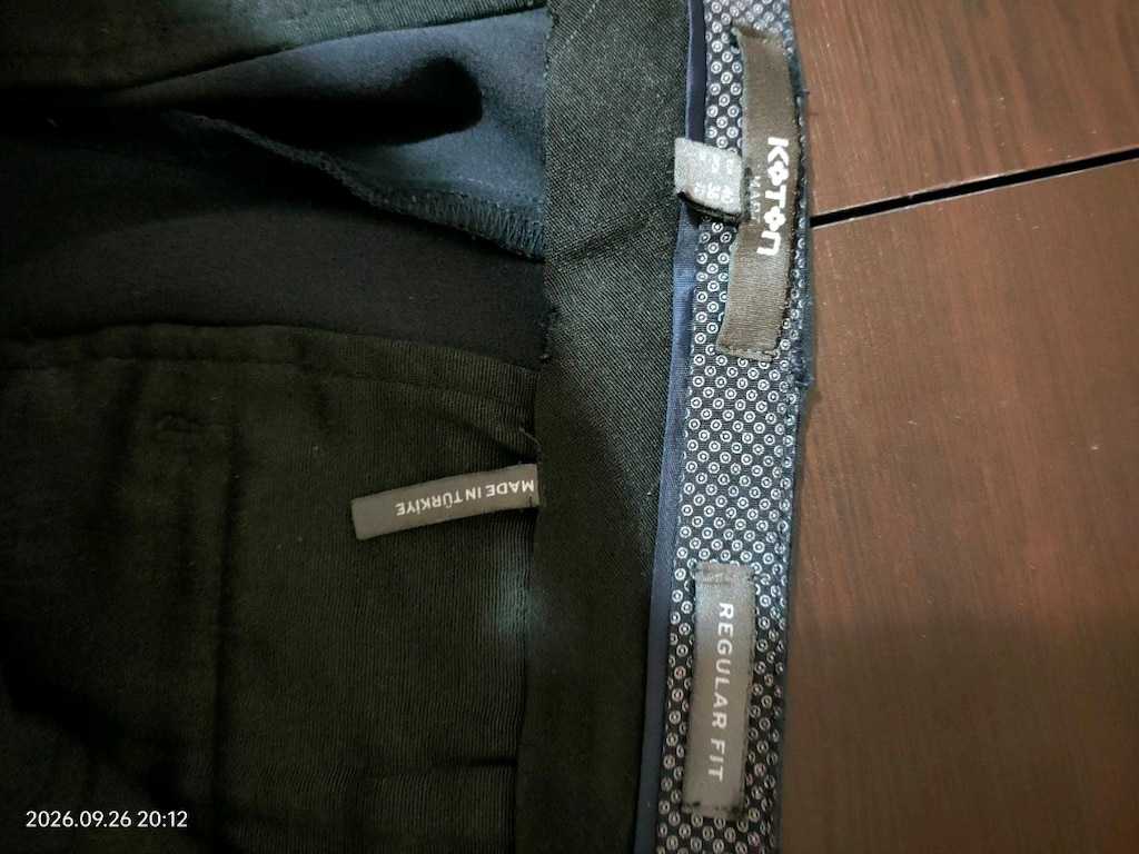 lacivert erkek kumaş pantalon - 3