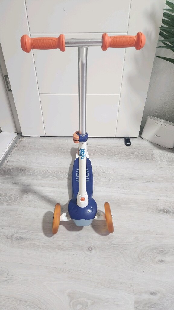 Decathlon - Scooter B1 500 Işıklı 3 Tekerlekli Indigo Mavisi - 6