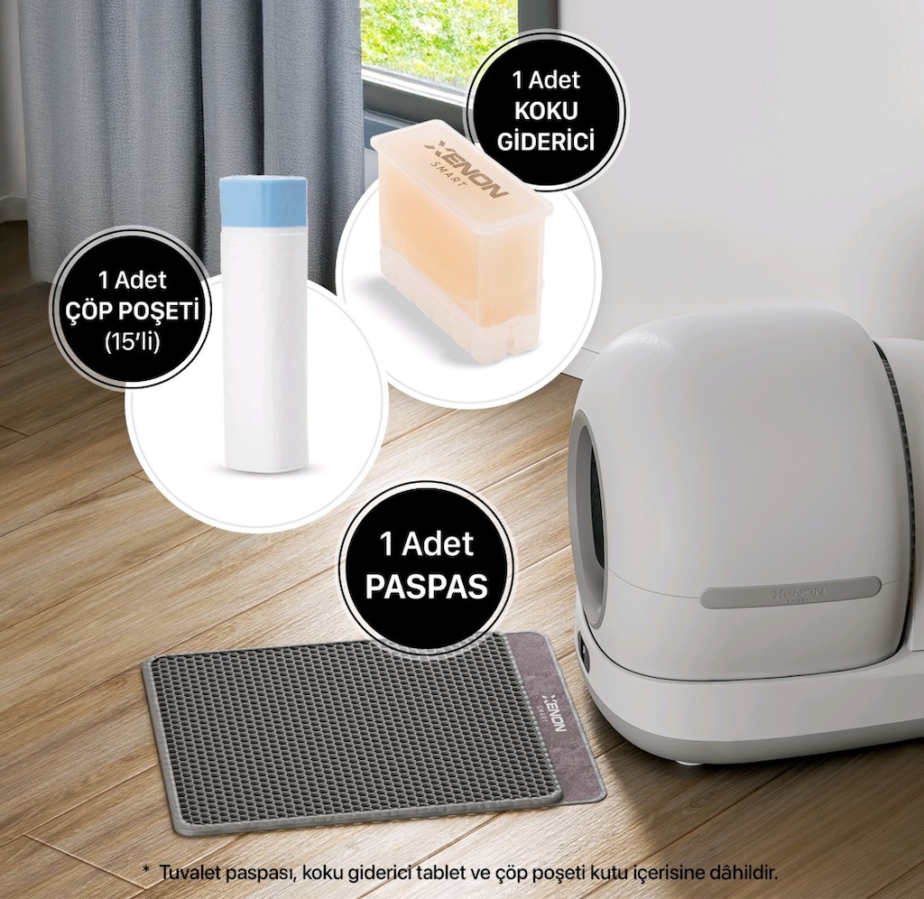 Xenon X8624 UV ışıklı Otomatik Kedi Tualeti - 2
