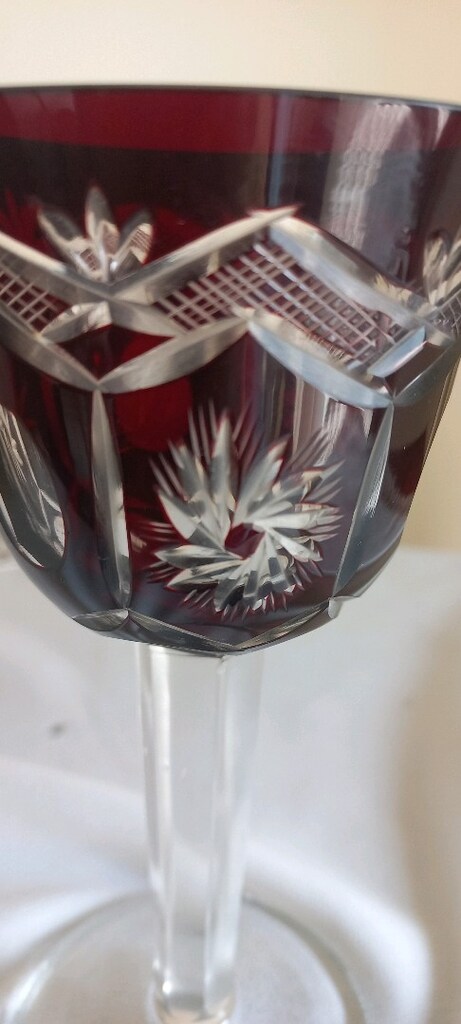 Vintage Bohemia kristal kadeh - 5