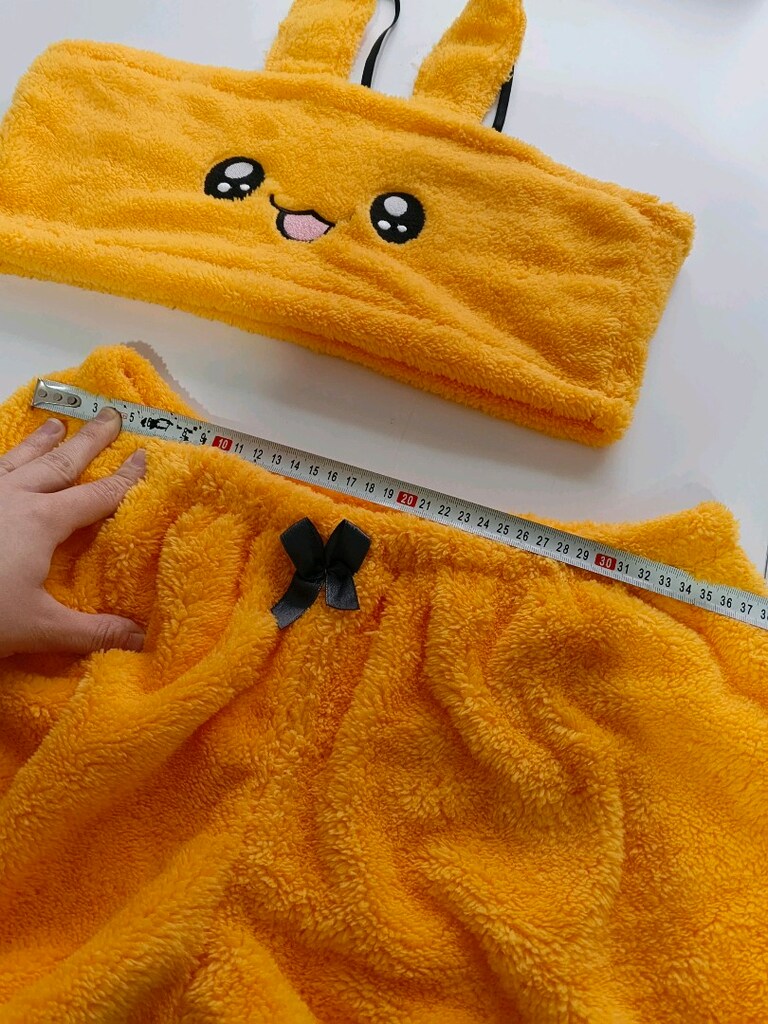 peluş pijama bustiyer takım — görsel 8/11