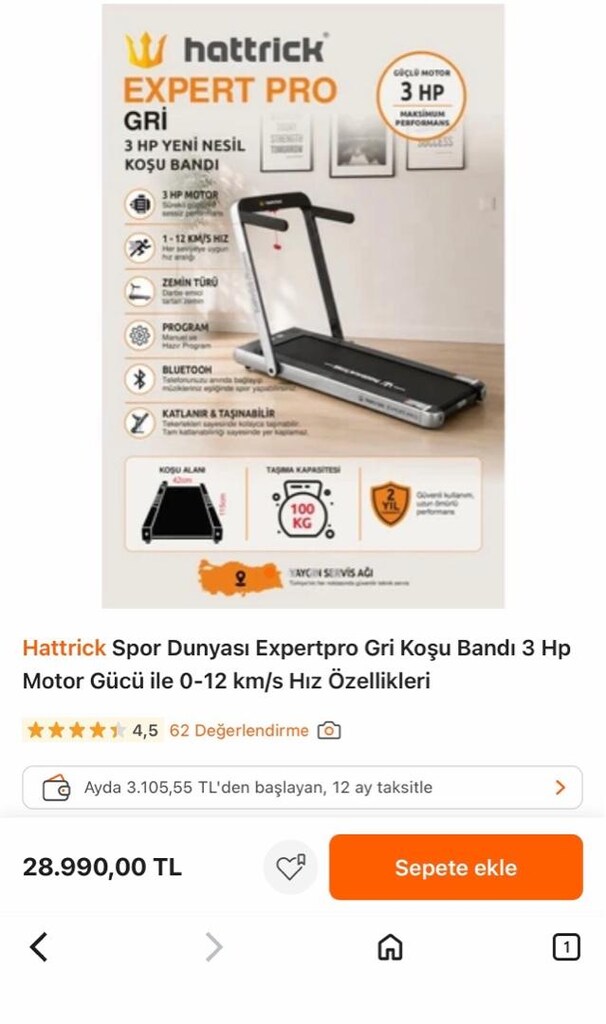 Hattrick Koşu Bandı - 5