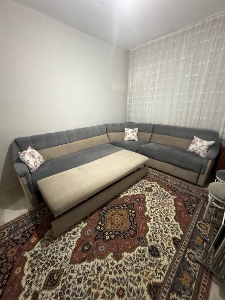 Çok Temiz Açılır Yataklı Köşe Koltuk Takım / Poflu serili halı hediye - 2