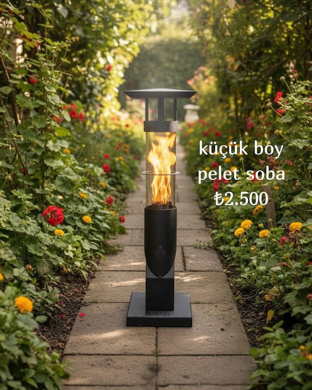 KÜÇÜK BOY PELET SOBA+PÜRMÜZ+15 KG YAKIT - 2