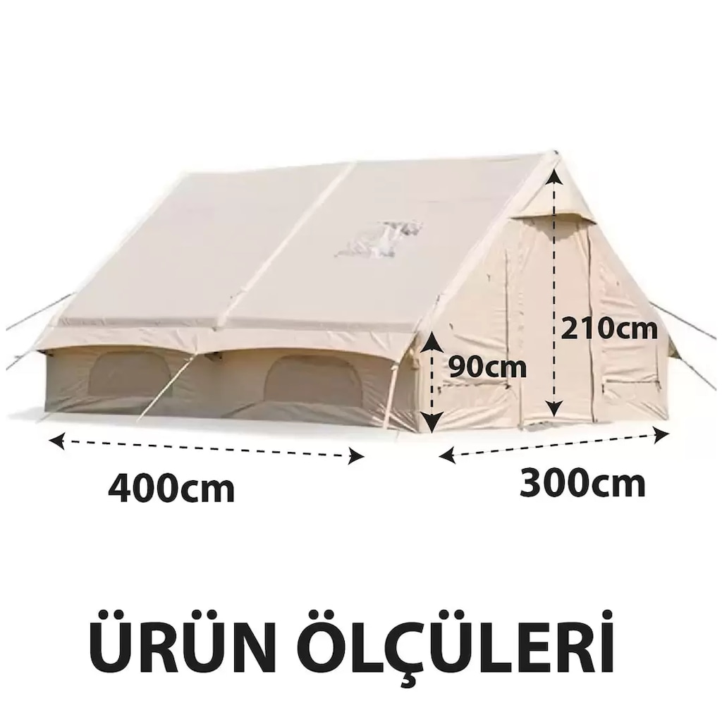 ROBO 12 Kişilik 4 Mevsim Şişme Kamp Çadırı - 8