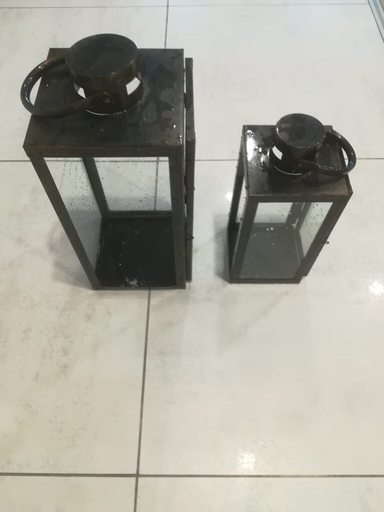UYGUN FİYATA DEKORATİF METAL FENER SETİ (MUMLUK) - 2Lİ - 3