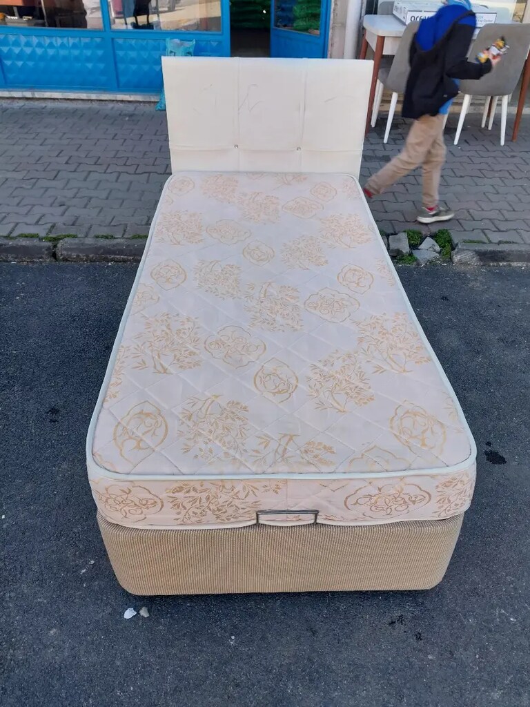 Tek kişilik baza başlık yatak - 2