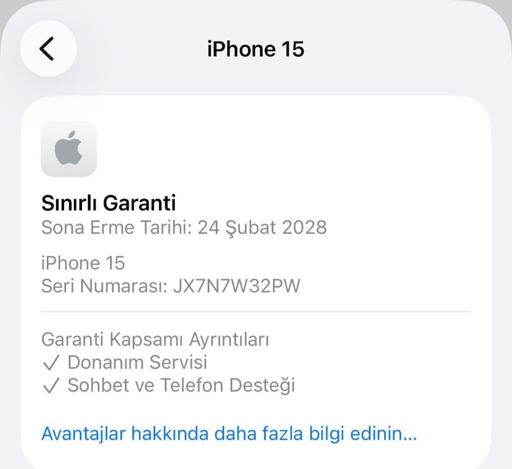 İPHONE 15 128GB 20 AY GARANTİLİ PİL 98 KUTU FATURALI HATASIZ - 8