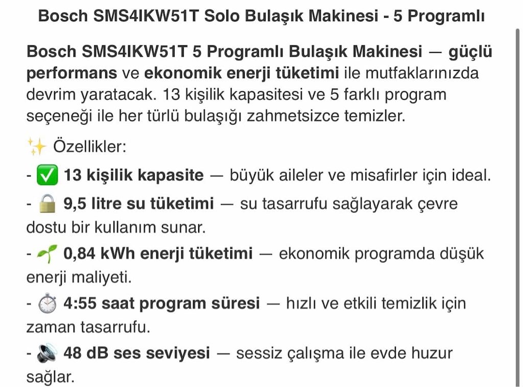 Sıfır Bulaşık Makinesi - 8