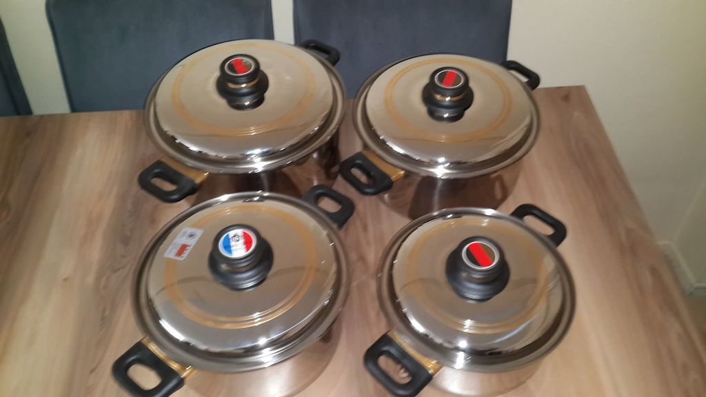 4lü Buhar çıkışlı Çelik Ağır Tencere Seti SIFIR - 7
