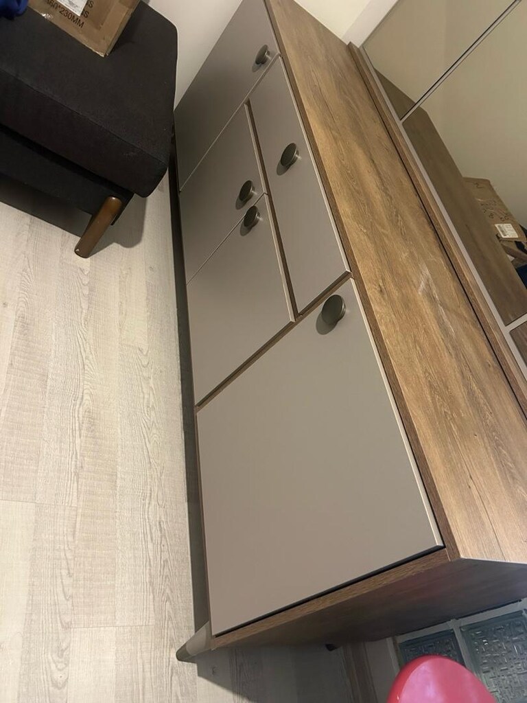 ENZA HOME-MARKA ÜÇLÜ SET-TV ÜNİTESİ/ AYNALI KONSOL/ ORTA SEHPA - 11