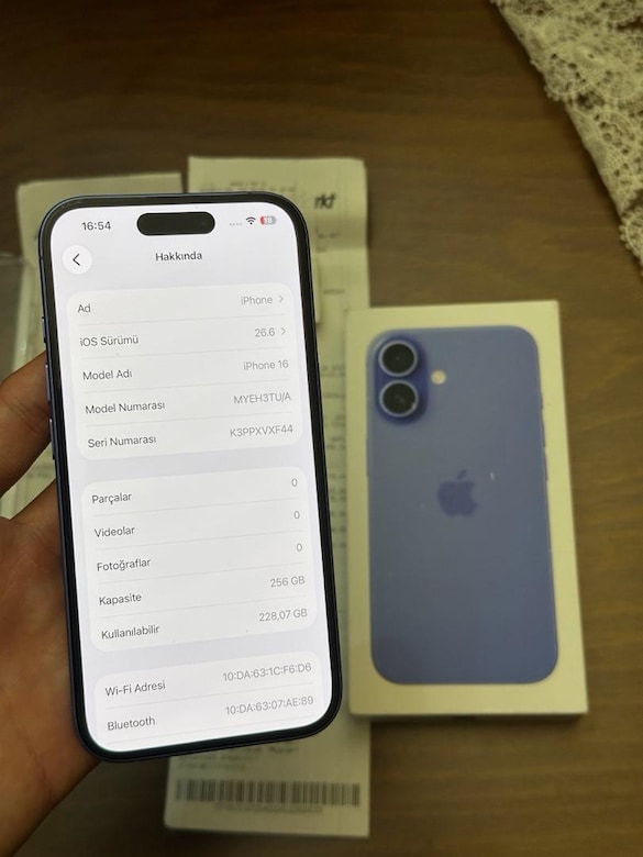iPhone 16 256GB Kutulu Faturalı 3 AY Garantili - 4