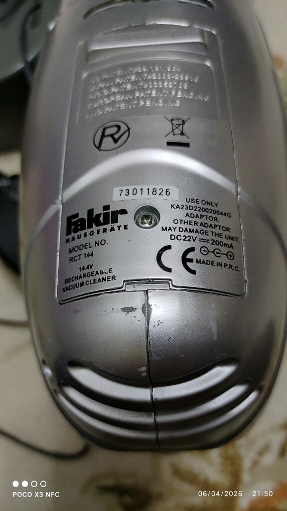 Fakir RCT144 Şarjlı Süpürge - 4