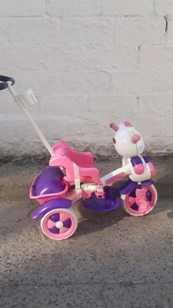 Hello kitty çocuk bisikleti 3 tekerlekli - 4